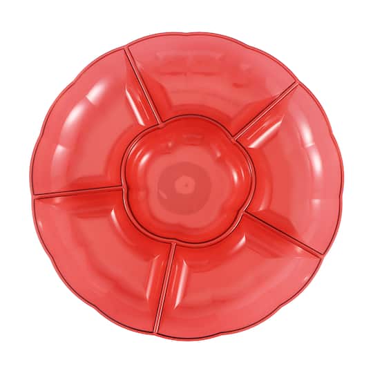 Michaels, 12" Divided Round Plastic Tray by Celebrate It™ – Category: Party Serveware